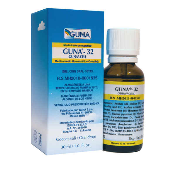 Guna Cell 32 Gotas X 30 ml Eurolife - Venta Bajo Formula Medica