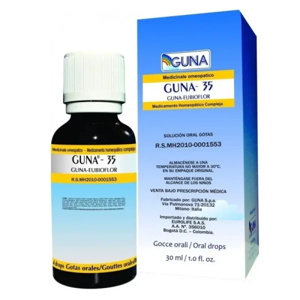 Guna Eubioflor 35 Gotas X 30 ml Eurolife - Venta Bajo Formula Medica