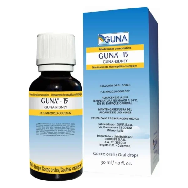 Guna Kidney 15 Gotas X 30 ml Eurolife - Venta Bajo Formula Medica