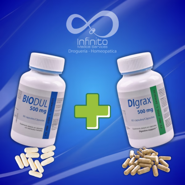 Digrax 500 mg + Biodul 500 Mg X 60 Cápsulas Herbal Medick