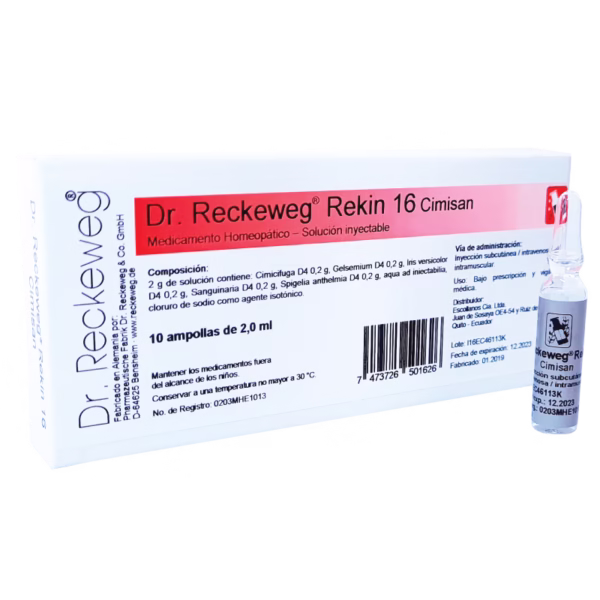 Rekin 16 Cimisan Ampolla x 2.0ml de Dr. Reckeweg