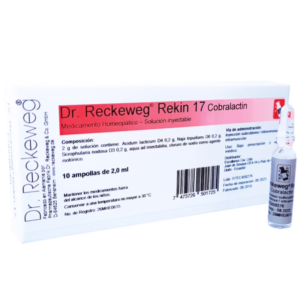 Rekin 17 Cobralactin Ampolla x 2.0ml de Dr. Reckeweg